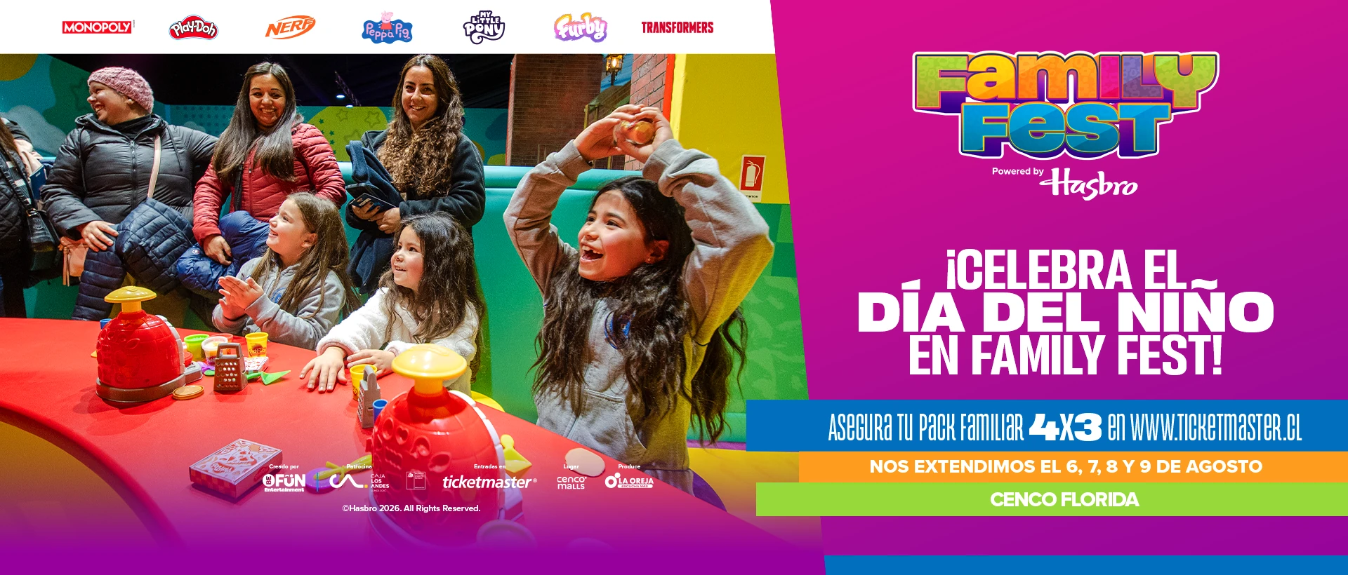 VEN A CELEBRAR EL DÍA DEL NIÑO EN FAMILY FEST BY HASBRO